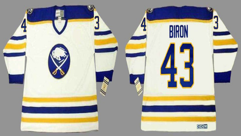 2019 Men Buffalo Sabres #43 Biron white CCM NHL jerseys->buffalo sabres->NHL Jersey